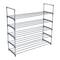 Simplify Gray 5-Tier Stackable Shoe Rack